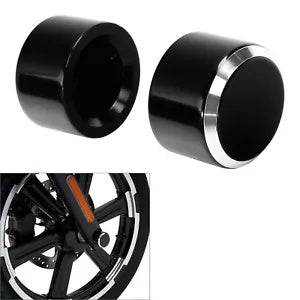 fsmotouk Front Axle Cap Nut Covers Fit For Harley Street Glide Road King Softail Dyna US