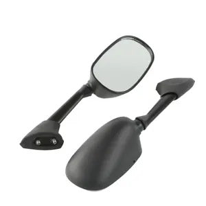 fsmotouk Black Side Rear View Mirrors Fit For YAMAHA YZF R1 YZF-R1 YZFR1 2000 2001