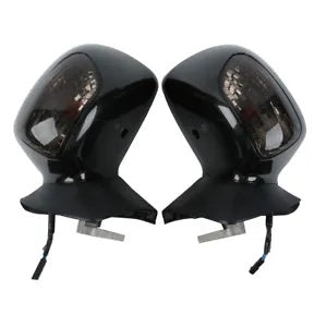 fsmotouk Rear View Mirrors Turn Signal Lights Fit For Honda Goldwing GL1800 2001-2017