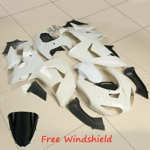 fsmotouk Fairing Bodywork Kit Fit For Kawasaki Ninja ZX10R 06-07 Unpainted ABS Injection