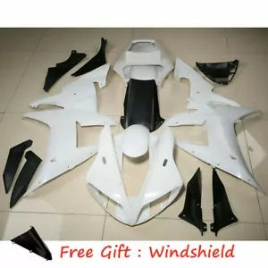 fsmotouk ABS Injection Fairings Bodywork Kit Fit For Yamaha YZFR1 2002 2003 Unpainted