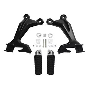 fsmotouk Passenger Footrests Footpegs Brackets Fit For Kawasaki Z650 Ninja 650 17-23