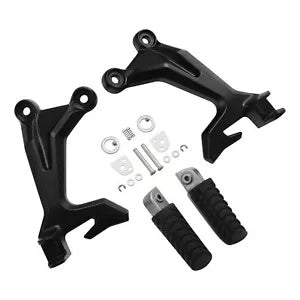 fsmotouk Passenger Footrests Footpegs Brackets Fit For Kawasaki Z650 Ninja 650 17-23