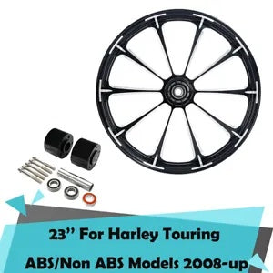 fsmotouk 23'' Wheel Rim Dual Disc Wheel Hubs Fit For Harley Touring ABS Model 2008-2023