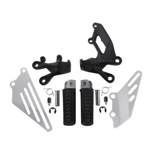 fsmotouk Front Footpegs Footrest Bracket Kit Fit For KAWASAKI ZZR1400 ZX14R 2006-2023