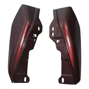 fsmotouk Mid Frame Deflectors Fits For Harley Touring 09-23 Twisted Cherry Silver Fortune