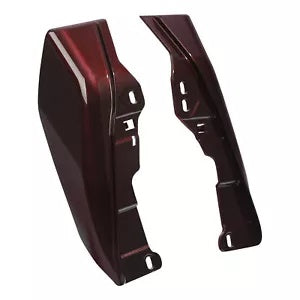 fsmotouk Mid Frame Deflectors Fits For Harley Touring 09-23 Twisted Cherry Silver Fortune