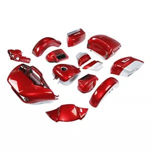 fsmotouk Fairing Bodywork Fit For Harley Touring 2015-2024 Wicked Red/Barracuda Silver