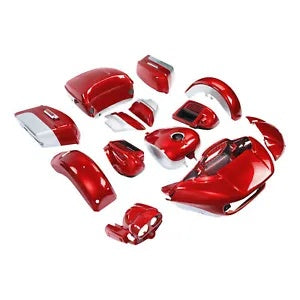 fsmotouk Fairing Bodywork Fit For Harley Touring 2015-2024 Wicked Red/Barracuda Silver