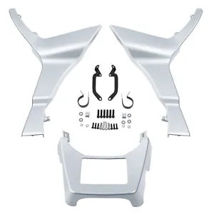 fsmotouk ABS Fairing Chin Spoilers Fits For Road Glide Special 2017-2024 Barracuda Silver