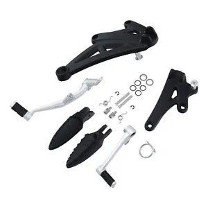 fsmotouk Matte Front Driver Foot Pegs Bracket Lever Pedal Fit For Ducati Diavel 2012-2017