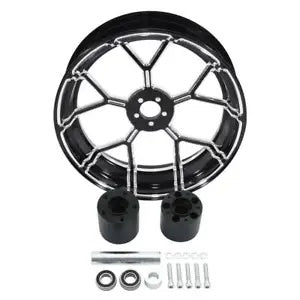 fsmotouk 18'' Rear Wheel Rim & Hubs Fit For Harley Touring Road King 2008-2023 Non ABS