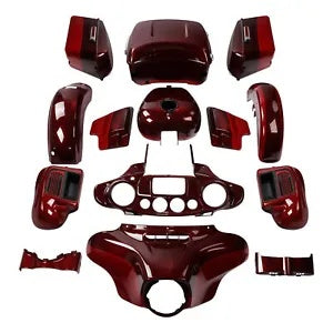 fsmotouk Fairings Kit Fit For Harley Touring 2014-2024 Mysterious/Velocity Red Sunglo