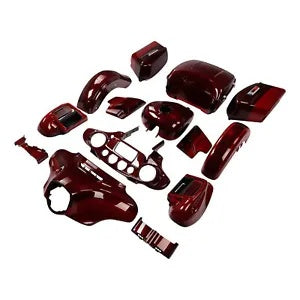 fsmotouk Fairings Kit Fit For Harley Touring 2014-2024 Mysterious/Velocity Red Sunglo