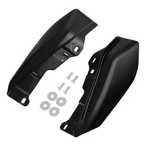 fsmotouk Mid Frame Air Deflectors Fit For Harley Touring Street Glide 2009+ Black Quartz