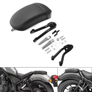 fsmotouk Rear Passenger Seat Pillion & Foot Pegs Fit For Honda Rebel CMX300 500 2017-2024