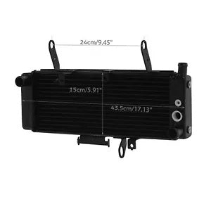 fsmotouk Radiator Cooler Cooling Black Fit For SUZUKI SV650S SV650A SV650SA 2003-2004