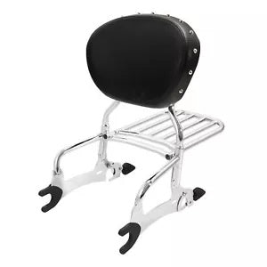 fsmotouk Backrest Sissy Bar & Luggage Rack Fit For Indian Chieftain Limited 2017-2024