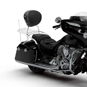 fsmotouk Backrest Sissy Bar & Luggage Rack Fit For Indian Chieftain Limited 2017-2024