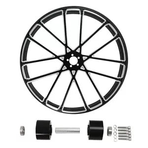 fsmotouk 32" Front Wheel Rim & Dual Disc Hub Fit For Harley Touring Road Glide 2008-2023