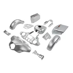 fsmotouk Fairing Bodywork Fits For Harley Street Glide 2014-2024 Brilliant Silver Pearl