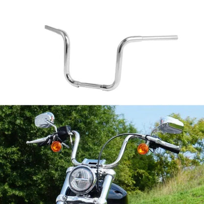 fsmotouk 10" Rise 1 1/4'' Ape Hanger Handlebar Fit For Harley Sportster XL 1200 883