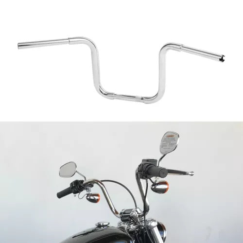 fsmotouk 10" Rise 1 1/4'' Ape Hanger Handlebar Fit For Harley Sportster XL 1200 883