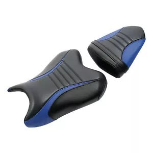 fsmotouk Black Blue Driver & Passenger 2 Up Seat Fit For YAMAHA YZF R6 YZFR6 2006-2007