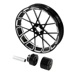 fsmotouk 21" Front 18'' Rear Wheel Rim Hub Fit For Harley Touring Electra Glide 08-23 US