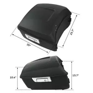 fsmotouk King Trunk Pad Rack Light & Speakers Fit For Harley Touring Road Glide 2014-2023