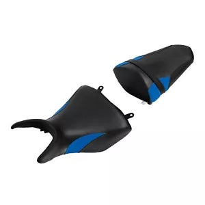 fsmotouk Black Blue Driver Passenger Pillion Seat Fit For Yamaha YZF R3 YZFR3 2015-2023