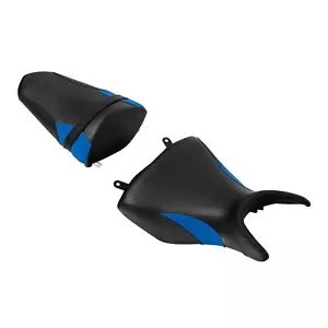 fsmotouk Black Blue Driver Passenger Pillion Seat Fit For Yamaha YZF R3 YZFR3 2015-2023