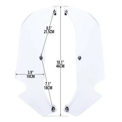 fsmotouk ABS Upper & Lower Air Deflectors Fit For Honda Goldwing 1800 GL1800 2018-2023