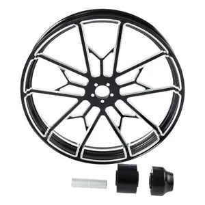 fsmotouk CNC 30'' Wheel Rim Single Disc Wheel Hubs Fit For Harley Touring ABS 2008-2023