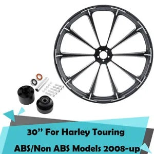 fsmotouk 30'' Wheel Rim Single Disc Wheel Hub Fit For Harley Touring ABS Model 2008-2023