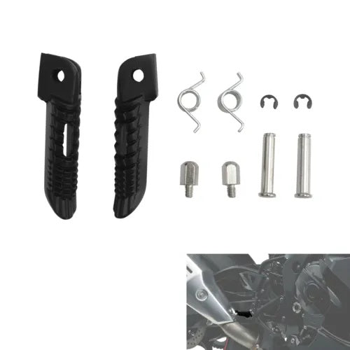 fsmotouk Front Foot Pegs Footrests Fit For Suzuki GSXR600 750 GSX-R1000 2001-2022