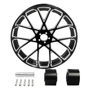 fsmotouk 18'' Front Wheel Rim Hubs Dual Disc Fit For Harley Road King Electra Glide 08-23