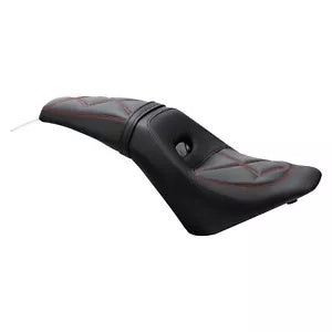 fsmotouk Black Red Driver Passenger Seat Fit For Indian Scout 2015-2024 Sixty 2016-2024