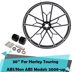 fsmotouk 30'' Wheel Rim Dual Disc Wheel Hubs Fits For Harley Touring ABS Models 2008-2023