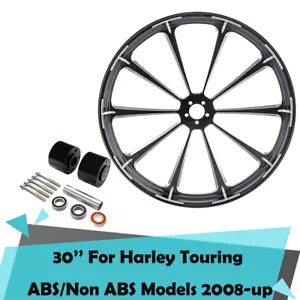 fsmotouk 30'' Wheel Rim Dual Disc & Wheel Hubs Fit For Harley Touring ABS Model 2008-2023