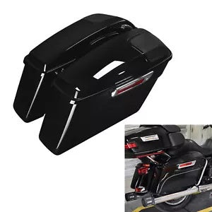 fsmotouk Hard Saddlebags 5x7"Speaker Cutouts Fit For Harley Touring Road Glide 2014-2024