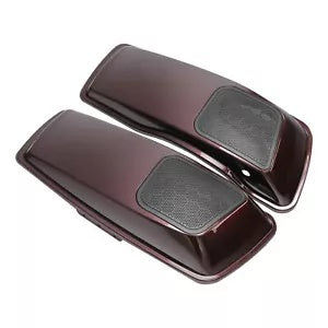 fsmotouk 6"x9" Saddlebag Speaker Lids Fit For Harley Touring 2014-2022 Twisted Cherry