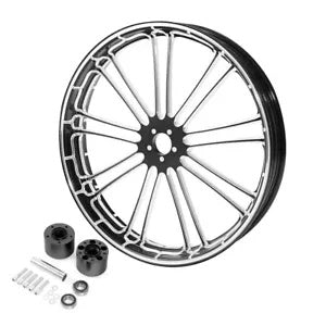 fsmotouk 23" Front Wheel Rim Dual Disc Hubs Fit For Harley Touring ABS Models 2008-2023