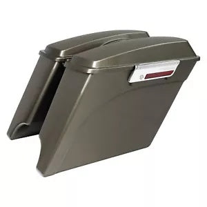 fsmotouk 5" Stretched Saddlebags Fit For Harley Touring Electra Glide 1993-2013