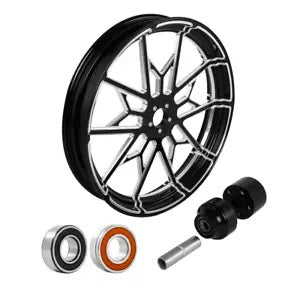 fsmotouk 21" Front Wheel Rim Dual Disc Hubs Fit For Harley Touring ABS Models 2008-2023