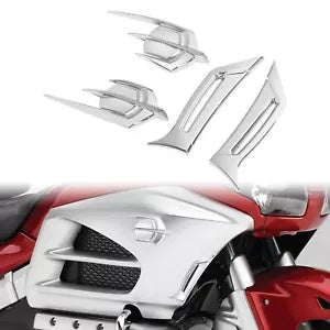 fsmotouk Fairing Intake Scoops Falcon Emblem Cover Fit For Honda Goldwing GL1800 12-17