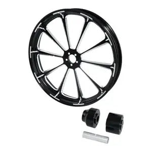 fsmotouk 18"X3.5'' Front Wheel Rim & Single Disc Hubs Fit For Harley Road King 2008-2023