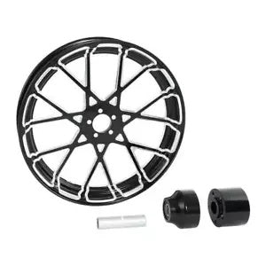 fsmotouk 18'' Front Wheel Rim Hub Single Disc Fits For Harley Road Street Glide 2008-2023