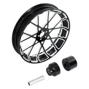 fsmotouk 18'' Front Wheel Rim Hub Single Disc Fits For Harley Road Street Glide 2008-2023