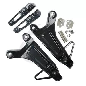 fsmotouk Rear Passenger Footrest Foot pegs Set Fit For Honda CBR 600RR 2003-2004